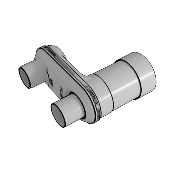 2" x 2/4 Condensing Twin Pipe Adaptor